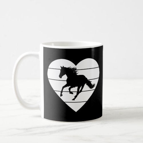 Horse Heart Love Horseback Equestrian Riding Teen  Coffee Mug