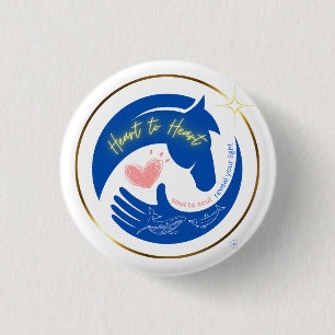 Horse Heart to Heart Healing Vibes Logo Button