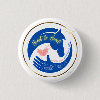 Horse Heart to Heart Healing Vibes Logo Button