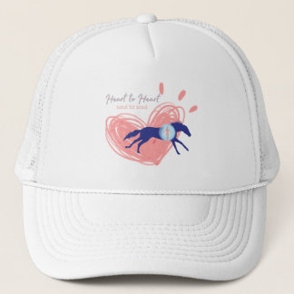 Horse Heart to Heart Healing Vibes Trucker Hat