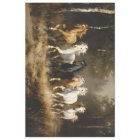 Horse Herd in the Forest Painting Decoupage