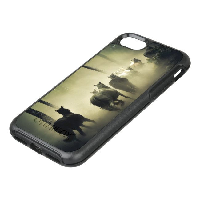 Horse Herd in the Mist OtterBox Symmetry iPhone SE/8/7 Case