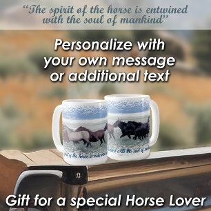 Horse Herd Wild Horse Spirit Coffee Mug