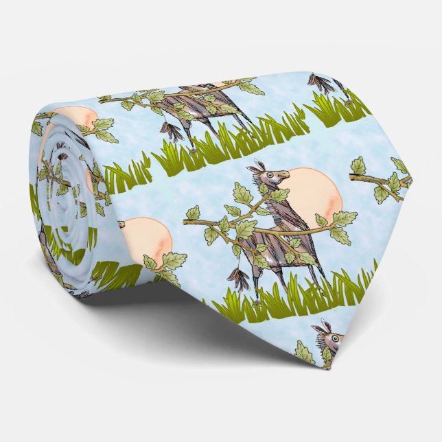 Horse Hiding  Neck Tie (Rolled)