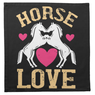 Horse - Horse Love Cloth Napkin