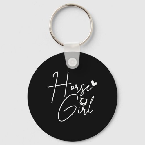 Horse Horseback Riding Girl  Keychain