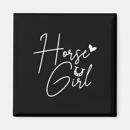 Horse Horseback Riding Girl  Magnet