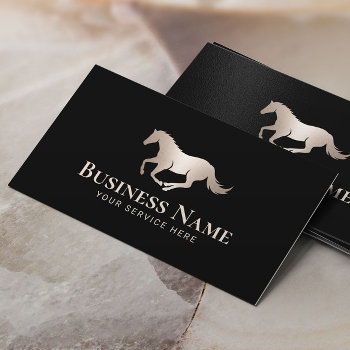 Horse Horseback Riding Modern Pony Club Equine Business Card by cardfactory at Zazzle