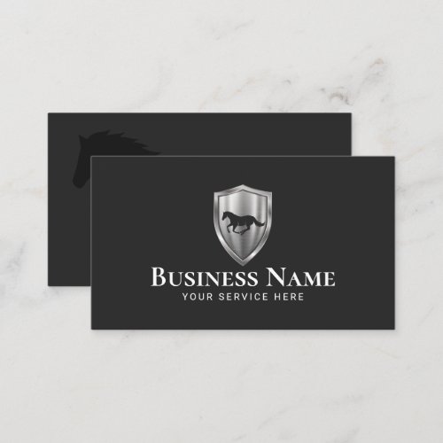 Horse Horseback Riding Pony Club Modern Equine Business Card