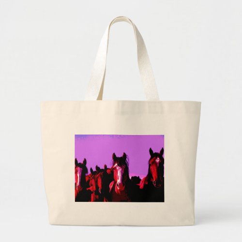 Horse _ Horses Large Tote Bag