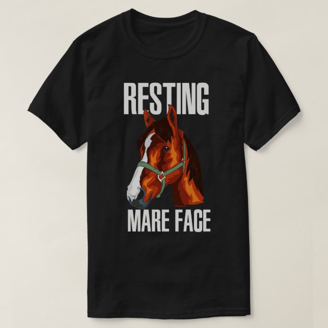 Horse Horses Ponies Riding Horse Equestrian T-Shirt (Design Front)