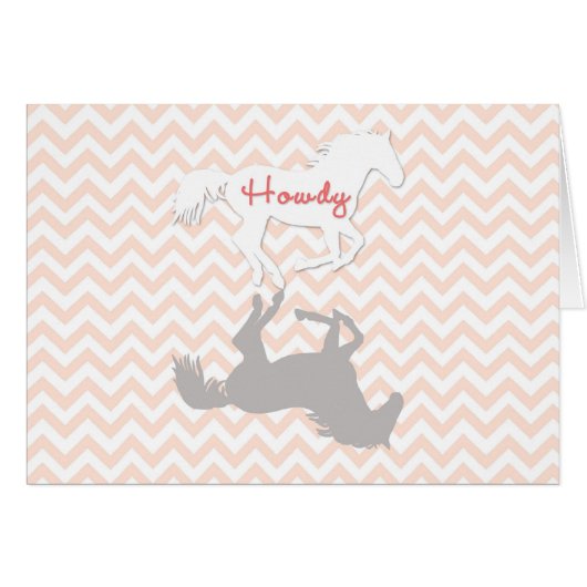 Horse Howdy Card (Front Horizontal)