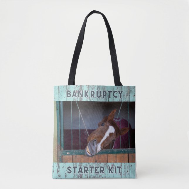 Horse Humor: Bankruptcy Starter Kit Tote Bag (Front)