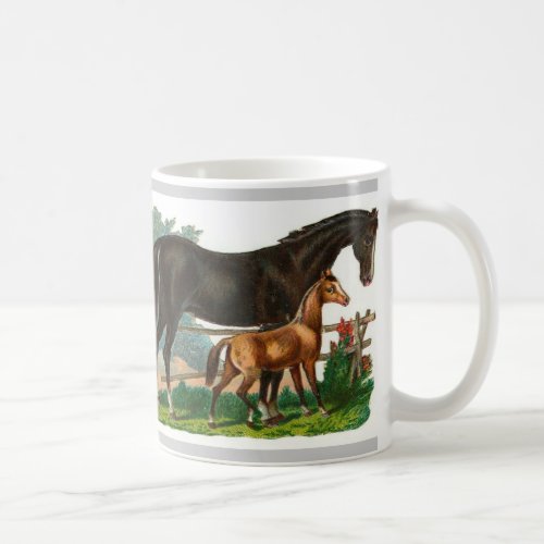 Horse illustrated mug