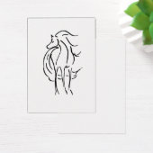 Horse Illustration Profile Card (Desk)