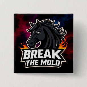Horse Illustration with Motivational Text Button