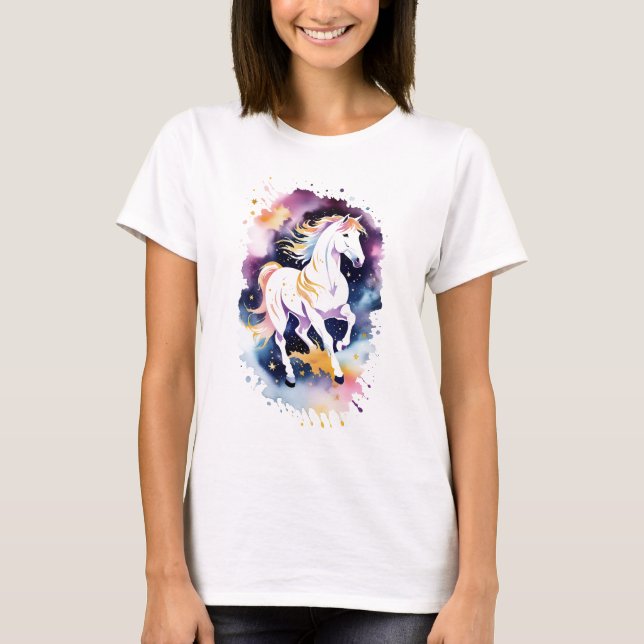 Horse in a Celestial Meadow T-Shirt (Front)