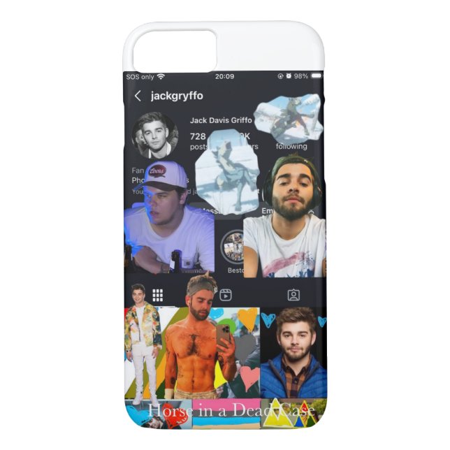Horse in a Dead Case iPhone Case  (Back)