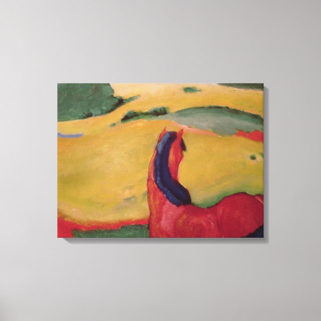 Horse in a landscape, 1910 canvas print (Front)