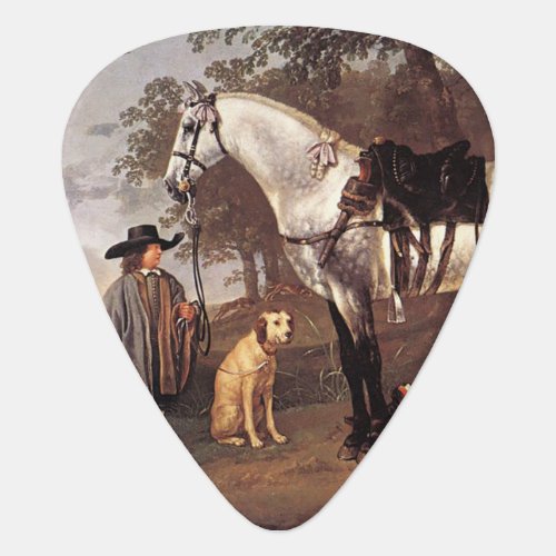 Horse in a Landscape Aelbert Cuyp      Guitar Pick