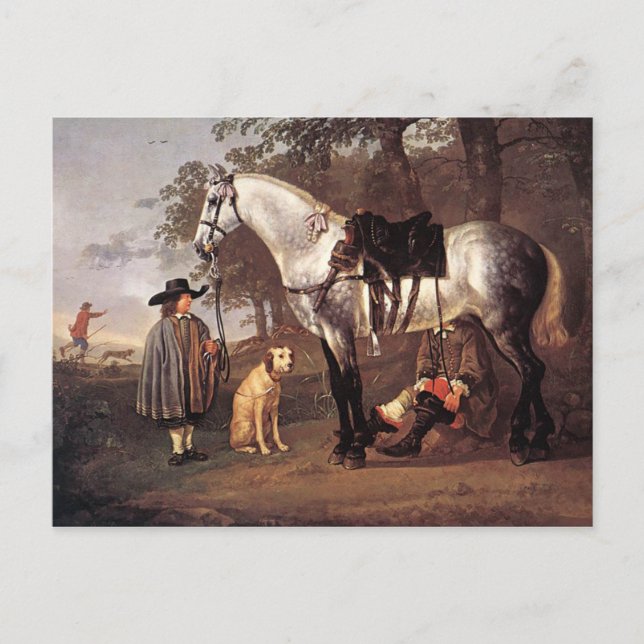 Horse in a Landscape Aelbert Cuyp   Postcard (Front)