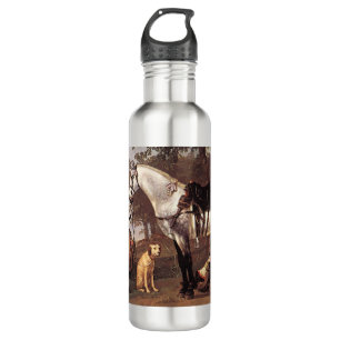 Horse in a Landscape Aelbert Cuyp Stainless Steel Water Bottle