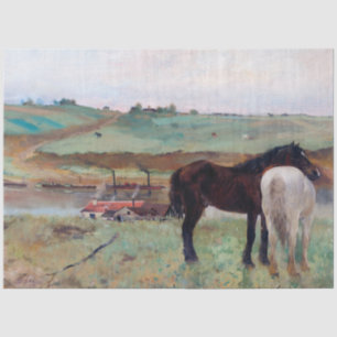 Horse in a Meadow, Edgar Degas Tissue Paper