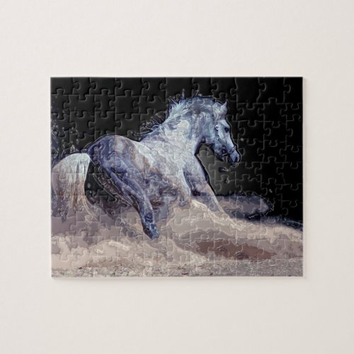 Horse in Action _ Animals Art Jigsaw Puzzle