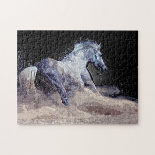 Horse in Action _ Animals Art Jigsaw Puzzle
