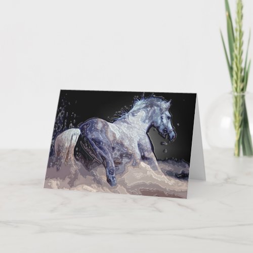 Horse in Action Card