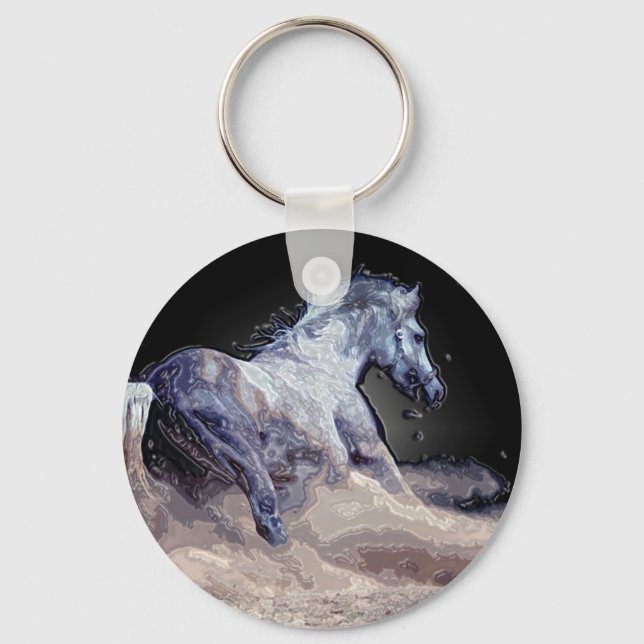 Horse in Action Keychain (Front)