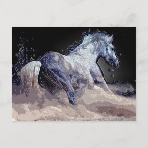 Horse in Action Postcard