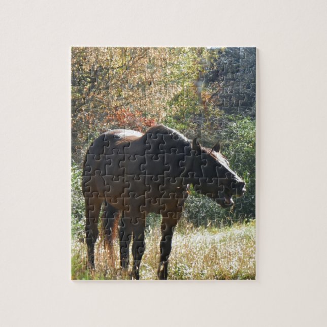 Horse in Autumn Jigsaw Puzzle (Vertical)