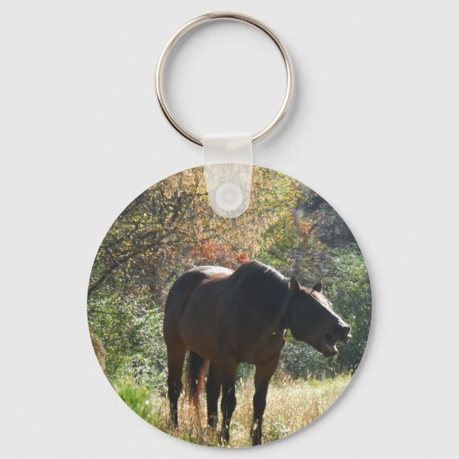 Horse in Autumn Keychain (Front)