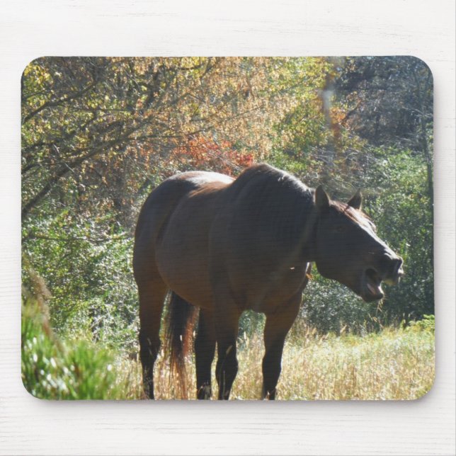 Horse in Autumn Mouse Pad (Front)