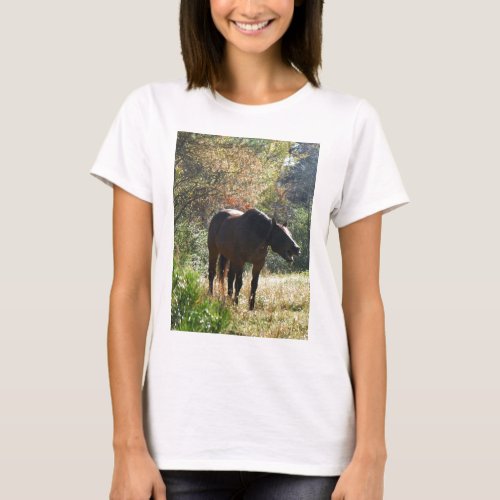 Horse in Autumn T_Shirt