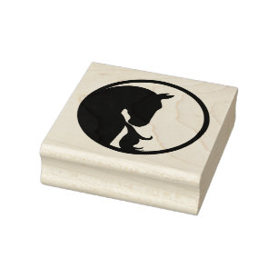 Horse in Circle Rubber Stamp