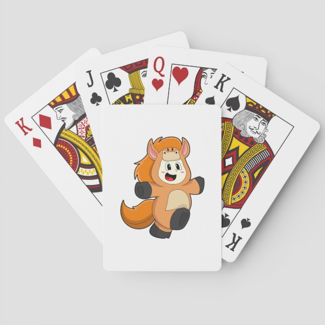 Horse in Costume Poker Cards (Back)