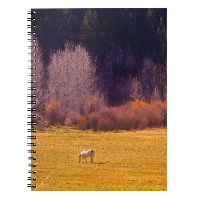 Horse In Fall I Notebook (Front)