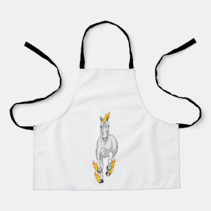 Horse in Flame Apron
