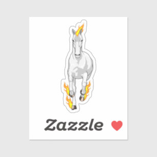 Horse in Flame Sticker