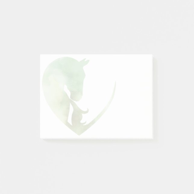 Horse in Heart - Green Notes (Front)
