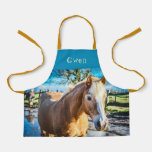 Horse In Pasture Childrens All-over Print Apron at Zazzle