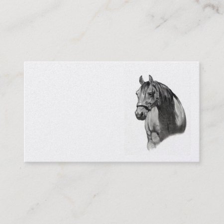 Horse In Pencil: Business Card, Equine Business Card