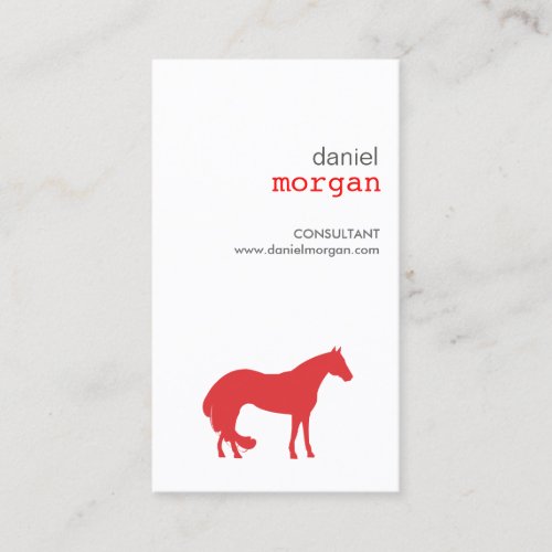 HORSE in RED Business Card