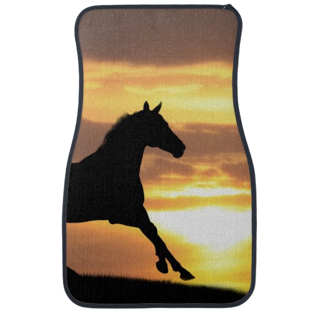 Horse In Sunset Car Floor Mat (Front)