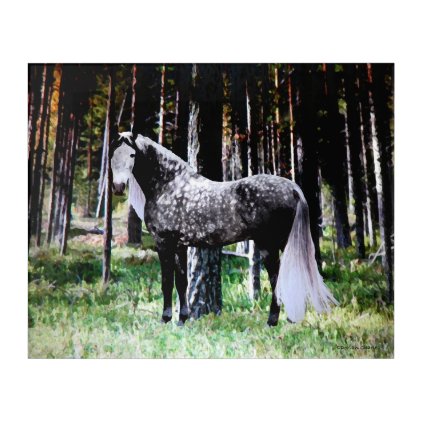 &quot;Horse In The Forest&quot; Panel Wall Art