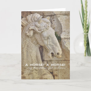 HORSE IN THE FOUNTAIN Greeting Card