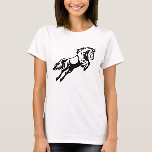 horse in the jump T_Shirt