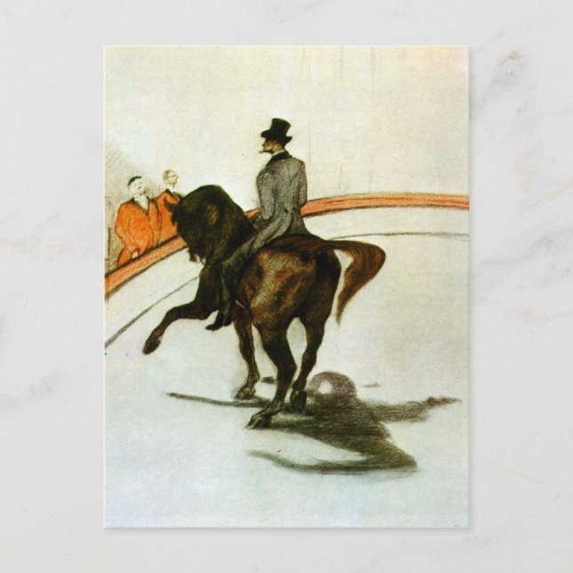 Horse in the Ring by Toulouse-Lautrec Postcard (Front)